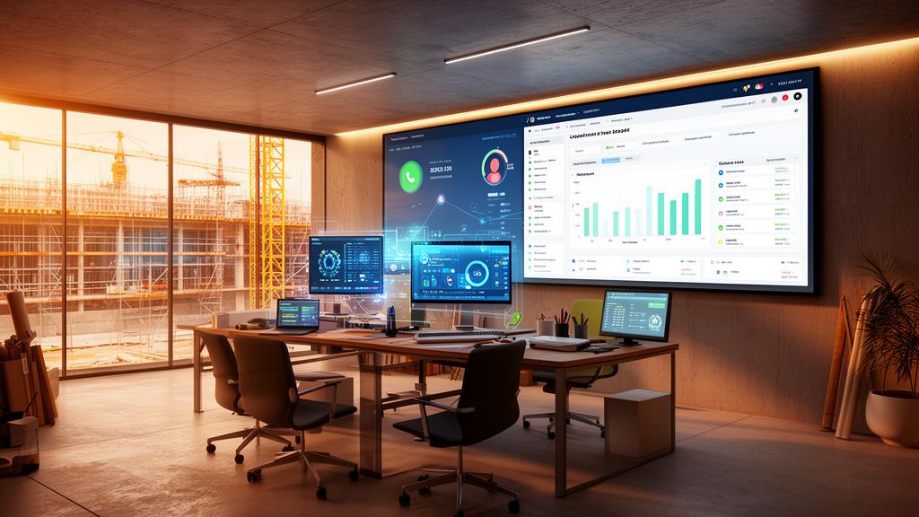 Dashboard agente vocale AI per impresa edile con gestione chiamate e qualificazione lead automatica